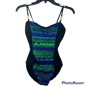 Jantzen Vintage NWT 80s/90s Classic One-Piece Swimsuit size 10
